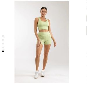 Rhythm Elle ribbed cropped top and bottom NWT